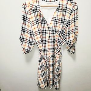 New York & Company | Plaid | Belted Dress